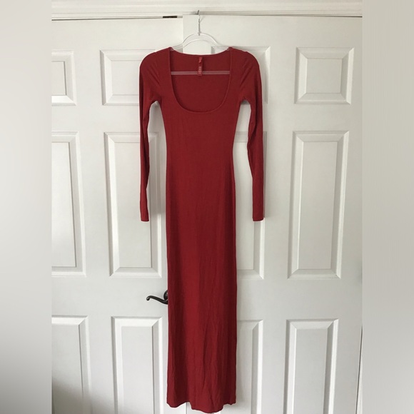 ‼️SOLD‼️ SKIMS Soft Lounge Long Sleeve Dress | Size S - Picture 7 of 9